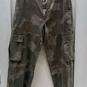 Pistola Olive Camouflage Wide Leg Pants